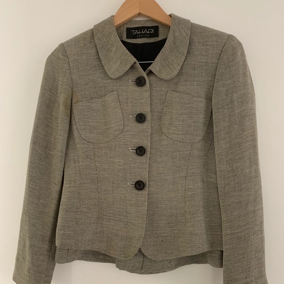 Tahari Jackets & Blazers - Tahari Suit Set Grey - Petite - Very Femenine